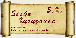 Sisko Kuruzović vizit kartica